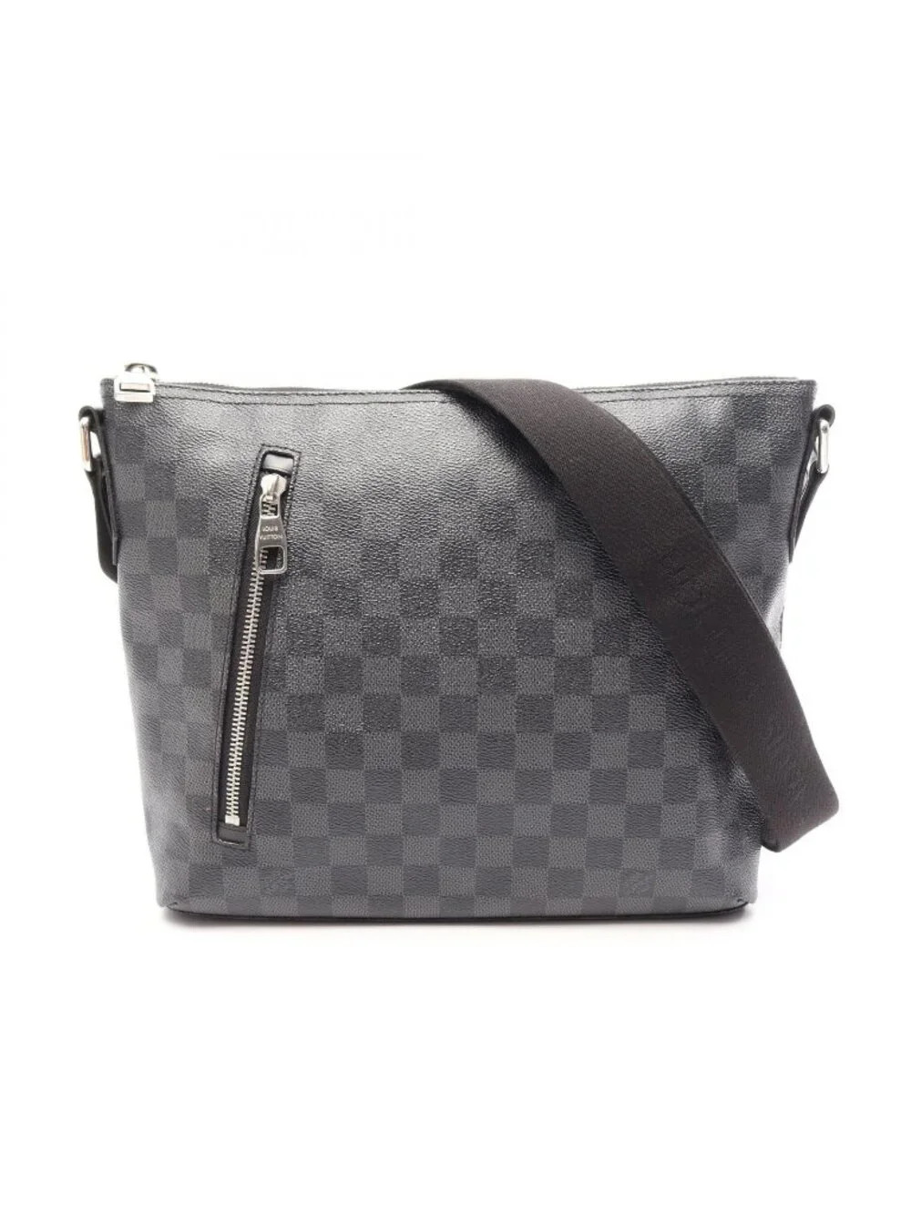 Louis Vuitton Shoulder Bag Mick PM Damier Graphite Canvas Leather